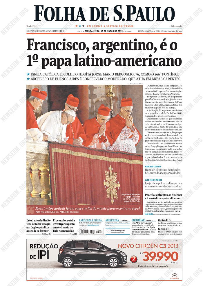 O primeiro papa latino-americano foi o 1° em muitas coisas 9