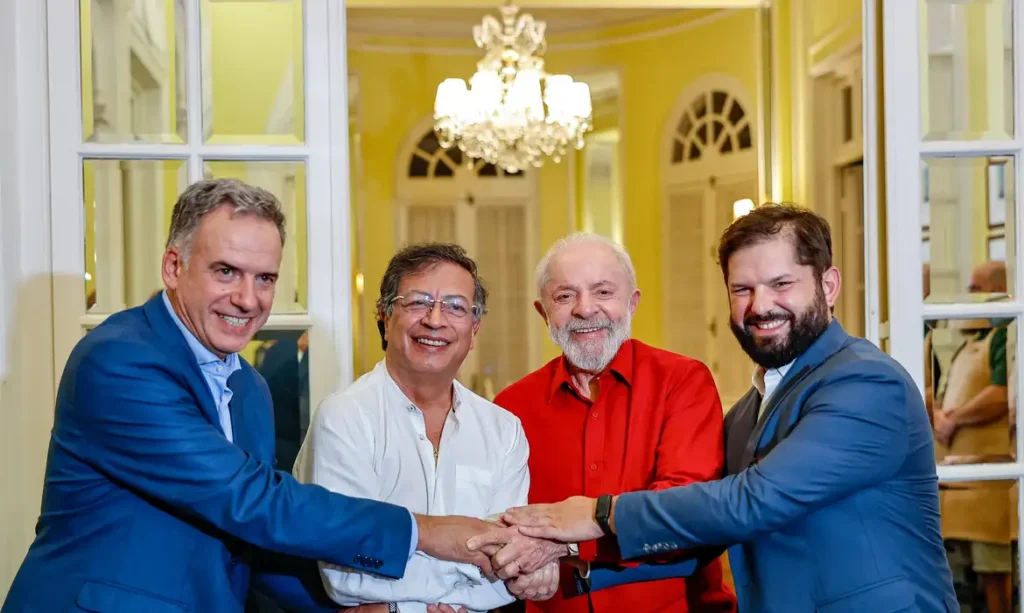 brasil-quer-candidatura-unica-latino-americana-para-liderar-a-onu-esquerda-cresce-na-america-latina-da-esquerda-para-direita-yamandu-orsi-presidente-do-uruguai-gustavo-petro-presidente-da-colombia-lula-presidente-do-brasil-e-gustavo-boric-presidente-do-chile-foto-ricardo-stuckert-pr-tvt-news