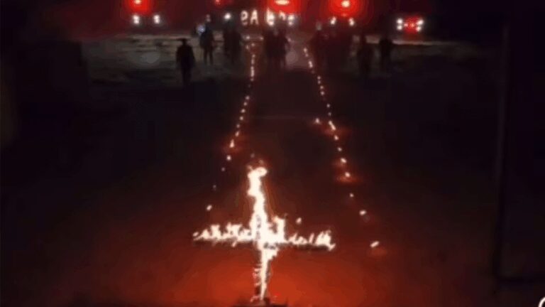 TVTNews 6 pms-queimam-cruz-ao-estilo-kkk-com-apologia-nazista-trecho-do-video-mostra-cruz-sendo-queimada-foto-@baepriopreto-reproducao-tvt-news