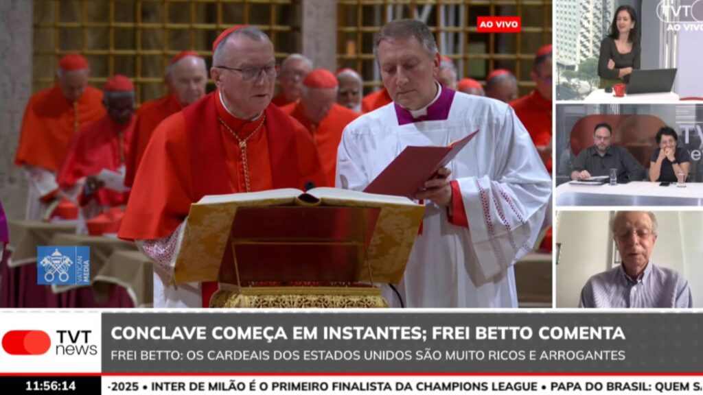 Frei Betto aposta em até quatro dias conclave 1 Frei Betto conclave