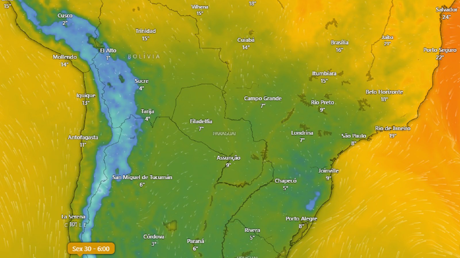 prepare-se para o frio e possibilidade de neve