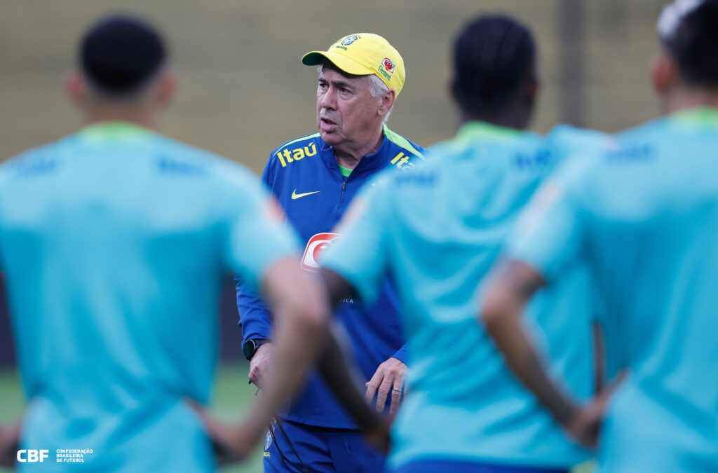 Brasil enfrenta Equador na estreia de Carlo Ancelotti nesta quinta-feira; veja possível escalação 1 Carlo Ancelotti - fará - sua - estreia - no - comando - da - Seleção - Brasileira - contra - o - Equador - Foto - Rafael - Ribeiro - CBF-tvt-news