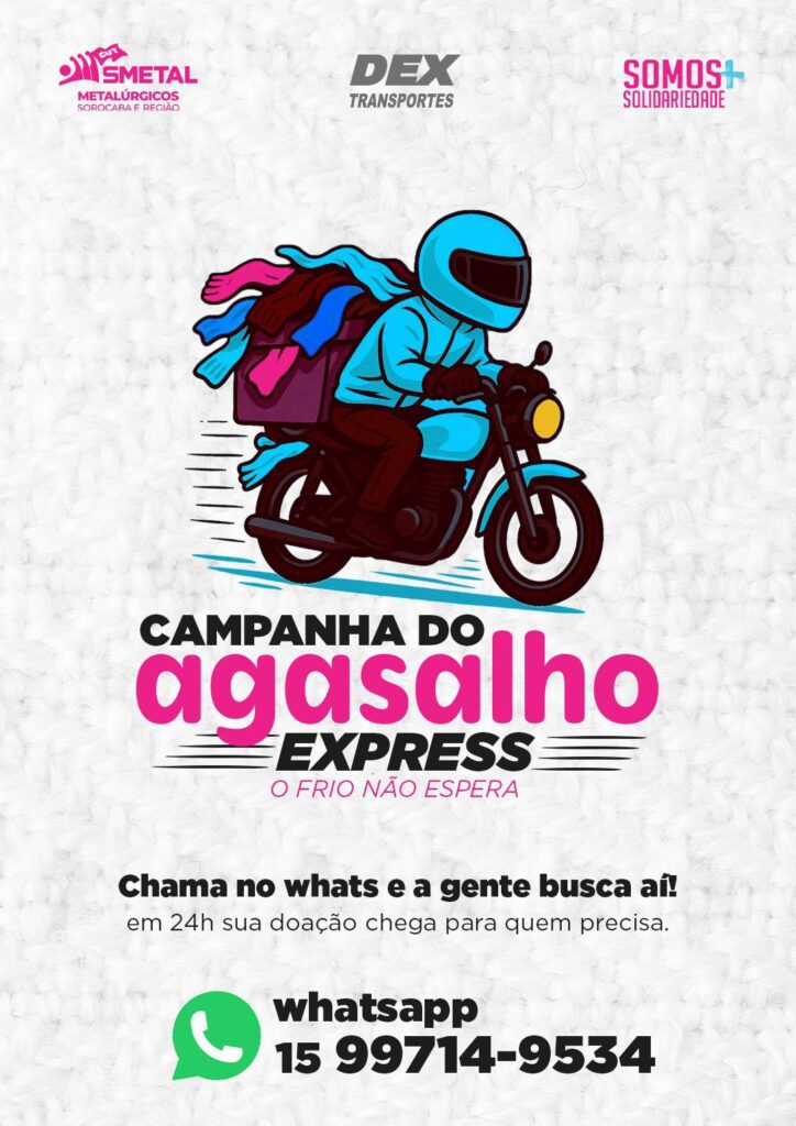 Metalúrgicos de Sorocaba lançam Campanha do Agasalho Express 1 metalurgicos-de-sorocaba-lancam-campanha-do-agasalho-express-o-objetivo-e-arrecadar-e-distribuir-em-ate-24-horas-roupas-de-inverno-e-cobertores-foto-foguinho-smetal-tvt-news