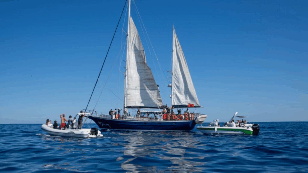 greta-thunberg-viaja-gaza-protesto-contra-israel-o-navio-e-chamado-de-matleen-em-homenagem-a-primeira-pescadora-de-gaza-foto-freedom-flotilla