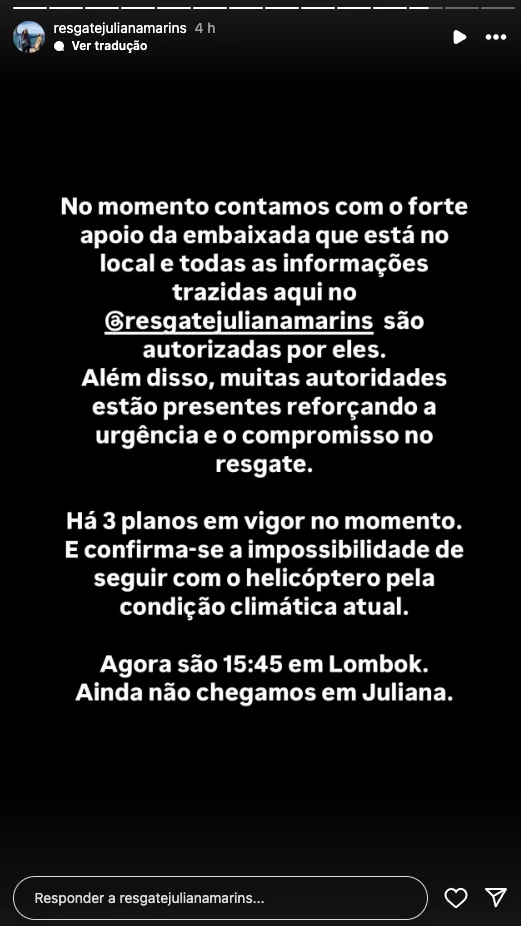 Juliana Marins morreu 1 juliana-marins-resgate-com-helicoptero-e-cancelado-por-baixa-visibilidade-na-indonesia-perfil-no-instagram-resgatejulianamarins-atualiza-as-informacoes-sobre-o-caso-foto-reproducao-resgatejulianamarins-tvt-news