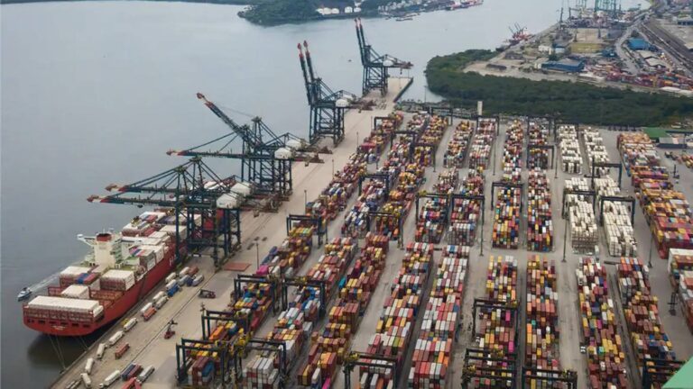 centrais-sindicais-tarifaco-de-trump-e-ataque-a-soberania-apoiamos-a-resposta-firme-e-altiva-do-governo-federal-dizem-centrais-foto-divulgacao-porto-de-santos-tvt-news