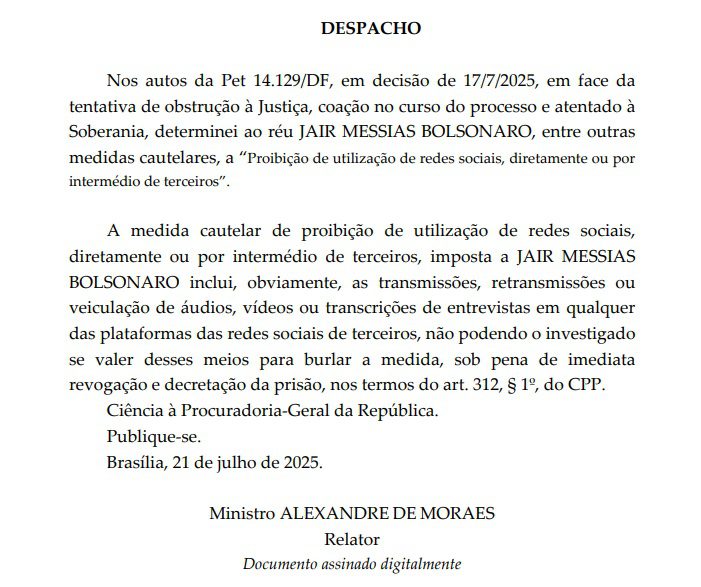 Bolsonaro pode ser preso se insistir em entrevistas e declarações 2