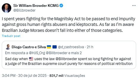 Articulador da Lei Magnitsky diz que lei foi deturpada por Trump 1 lei magnitsky