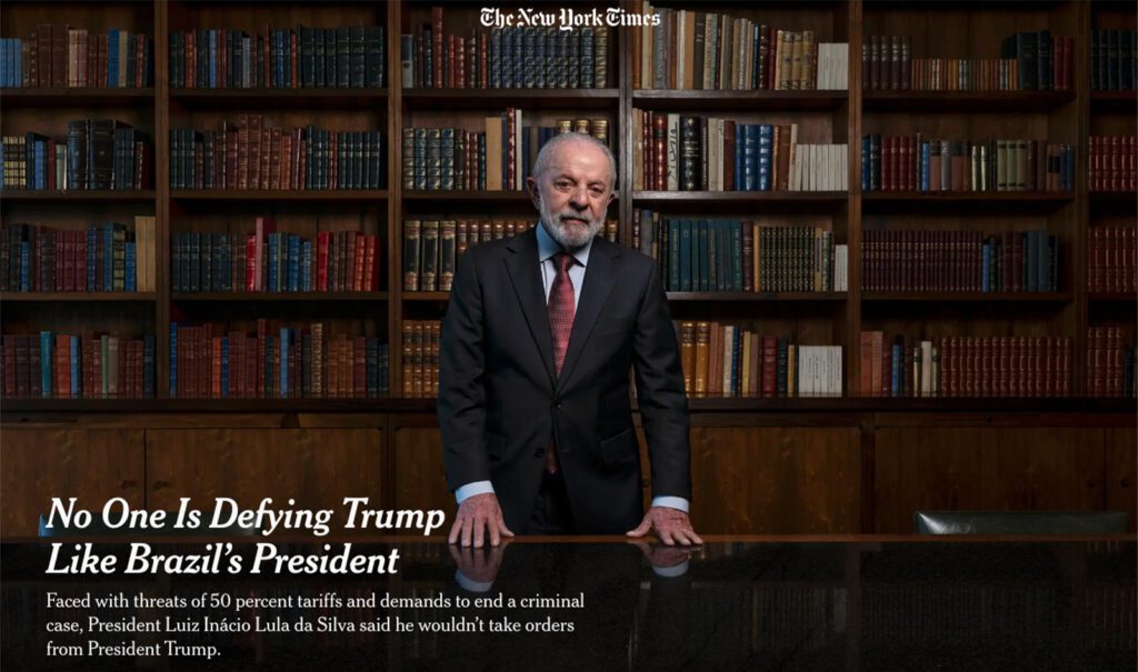 Brasil não aceitará ordens de Trump, diz Lula ao The New York Times 1 lula-the-new-york-times-tvt-news