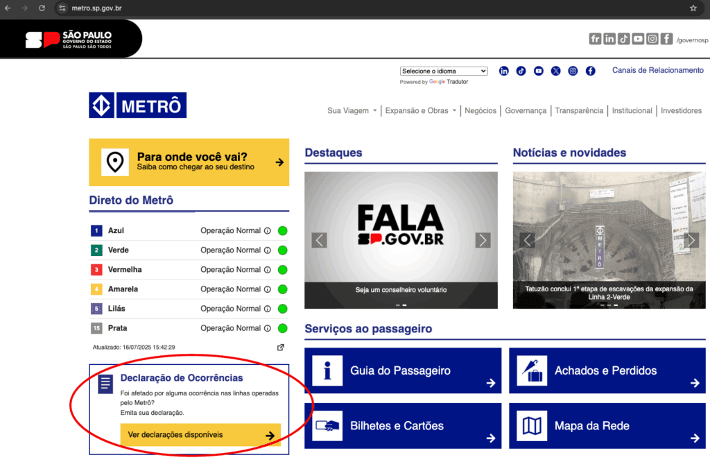 Metrô ou CPTM de SP apresentou falha? Pegue atestado para o atraso 1 metro-ou-cptm-de-sp-apresentou-falha-pegue-atestado-para-o-atraso-imagem-metro-de-sp-reproducao-tvt-news