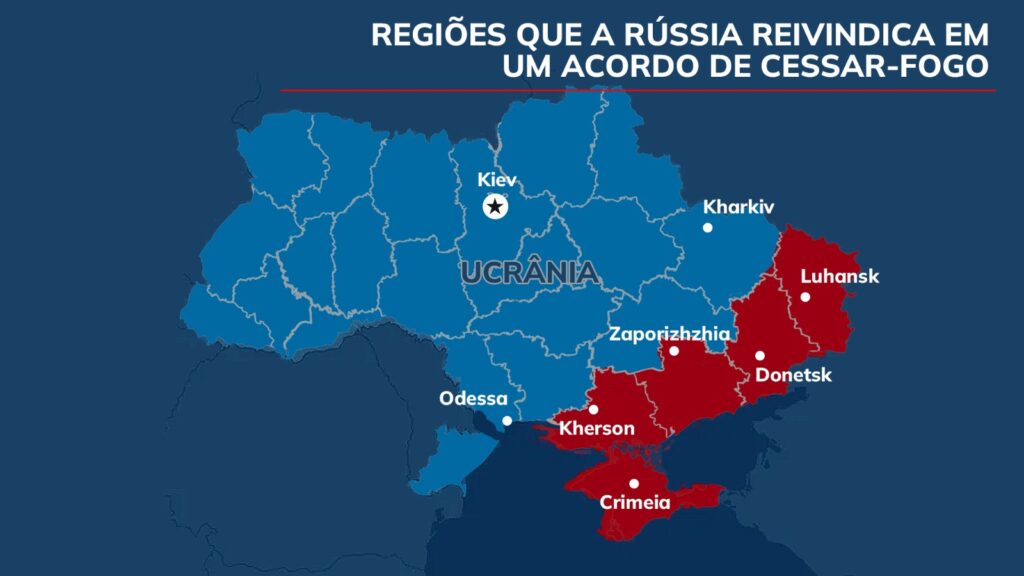 Trump e Putin se encontram em base militar no Alasca 1 trump-e-putin-se-encontram-em-base-militar-no-alasca--mapa-da-ucrania--em-vermelho-territorio-ocupado-pela-russia-e-exigido-em-anexacao-para-firmar-acordo-de-paz--imagem-arte-tvt--tvt-news