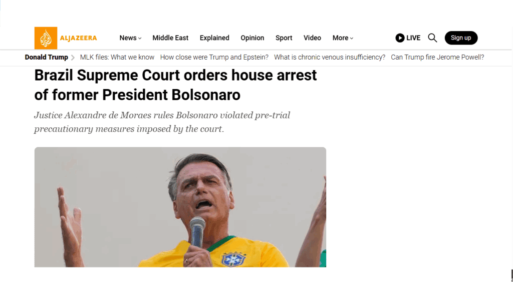 Prisão de Bolsonaro repercute na imprensa internacional e é comemorada por políticos; veja 6