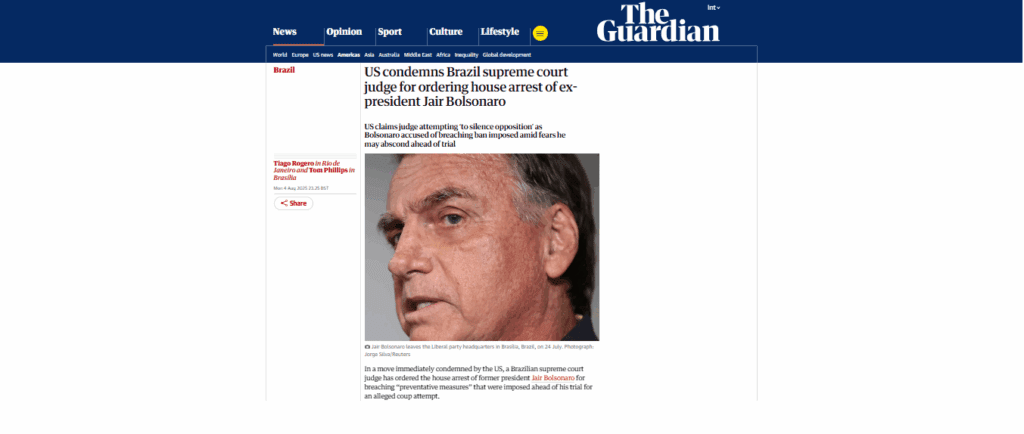 Prisão de Bolsonaro repercute na imprensa internacional e é comemorada por políticos; veja 3
