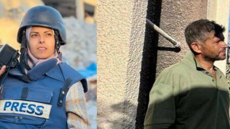jornalistas-fazem-ato-em-solidariedade-aos-colegas-palestinos-mariam-al-dagga-e-hossan-al-masri-assassinados-por-israel-no-hospital-nasser-imagem-reproducao-sindicato-dos-jornalistas-de-sao-paulo-tvt-news