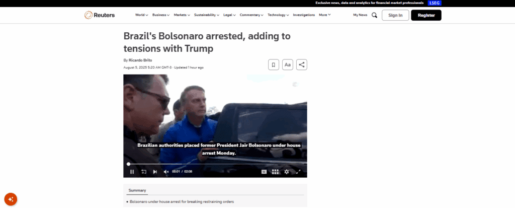 Prisão de Bolsonaro repercute na imprensa internacional e é comemorada por políticos; veja 4