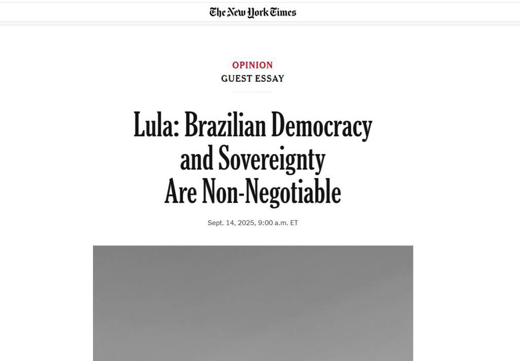 Em artigo no New York Times, Lula rebate Trump 2 em-artigo-no-new-york-times-lula-rebate-trump-em-artigo-publicado-neste-domingo-14-no-jornal-norte-americano-the-new-york-times-o-presidente-lula-enviou-uma-mensagem-ao-presidente-dos-estados-unidos-donald-trump-imagem-reproducao-new-york-times-tvt-news