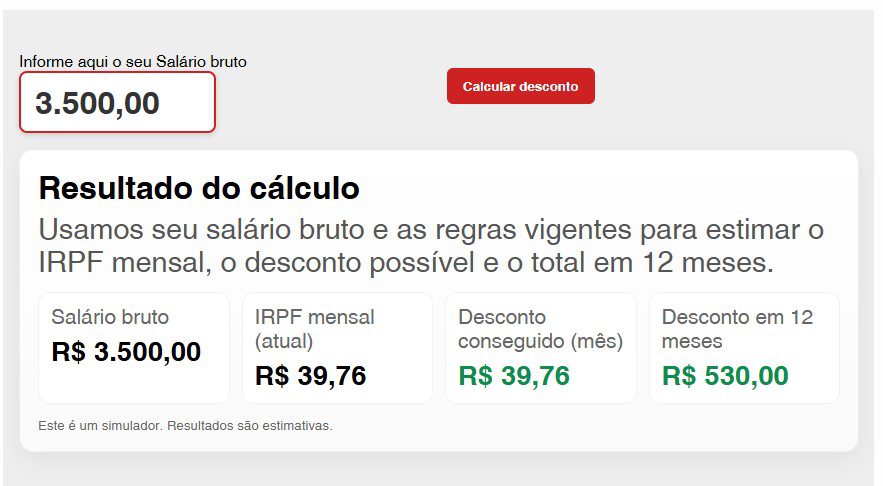 Veja simulador para calcular economia com isenção do IR 1 veja-simulador-para-calcular-economia-com-isencao-do-ir-ferramenta-simula-o-quanto-o-trabalhador-pode-economizar-com-a-aprovacao-da-isencao-do-ir-para-quem-ganha-ate-r-5-mil-imagem-reproducao-spbancarios-tvt-news