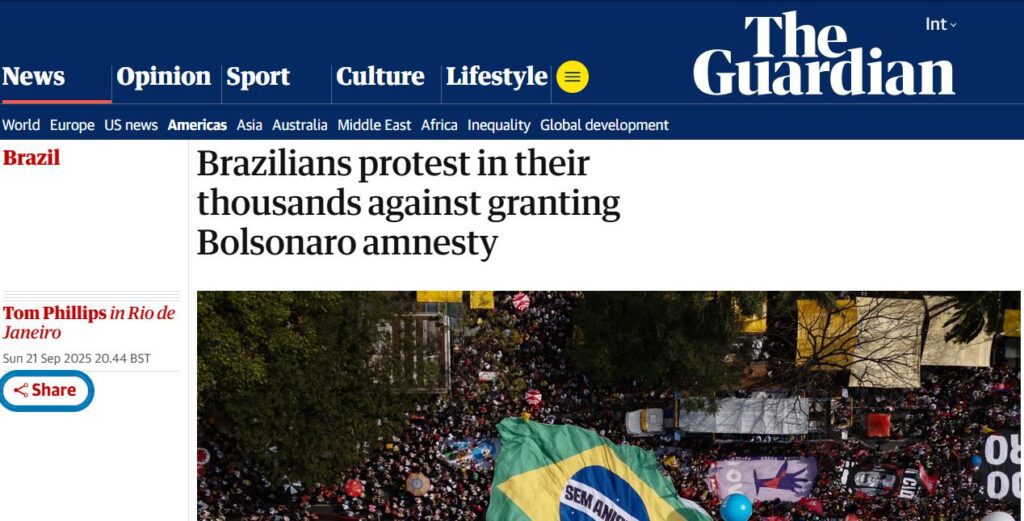manifestacoes-contra-anistia-sao-destaque-na-imprensa-contra-anistia-nas-capas-dos-jornais-destaque-para-a-bandeira-do-brasil-de-volta-as-manifestacoes-da-esquerda-imagem-reproducao-tvt-news