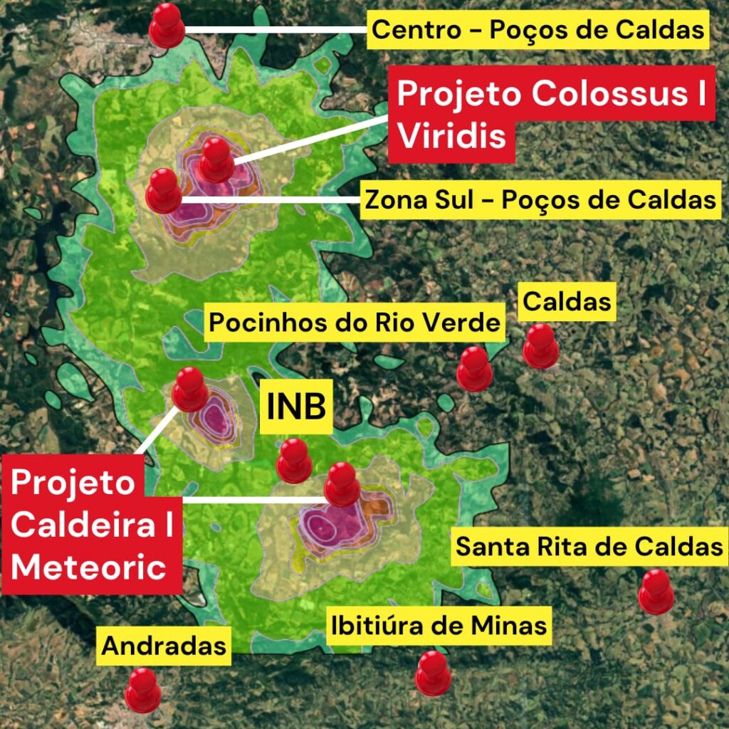 Terras raras: licença para minerações em MG ameaça segurança hídrica e meio ambiente 1 mapa-projetos-colossus-caldeira-terra-viva-tvt-news-terras-raras