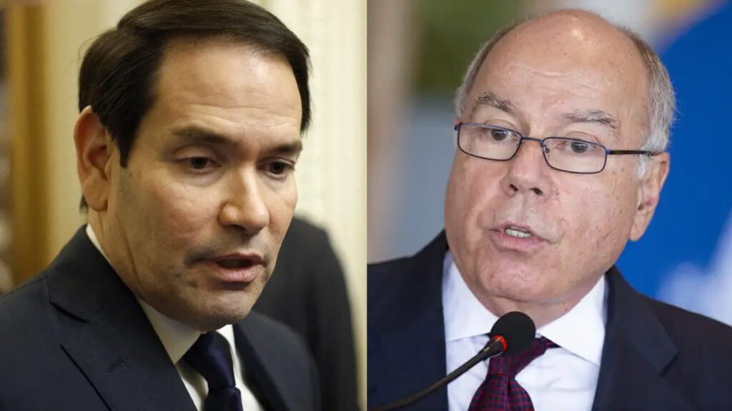 secretario-de-estado-dos-eua-marco-rubio-e-ministro-das-relacoes-exteriores-chanceler-mauro-vieira-conversam-por-telefone-itamaraty-tvt-news