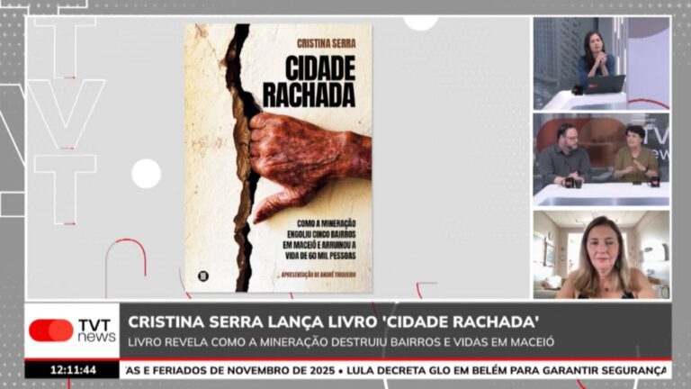 cristina-serra-lanca-livro-cidade-rachada-o-que-mais-me-marcou-foi-a-dor-das-familias-e-a-sensacao-de-abandono-disse-cristina-foto-reproducao-tvt-news