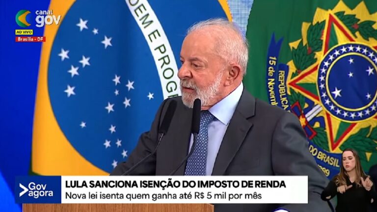 Isentar brasileiros que ganham até R$ 5 mil por mês da cobrança do IR foi uma promessa de campanha do presidente Lula
