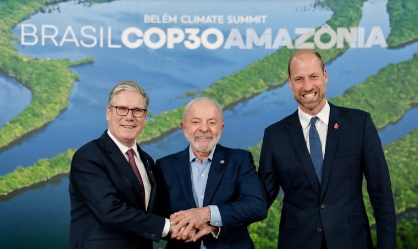 Lula se reúne com Macron, Starmer e príncipe William na Cúpula de Líderes da COP30 1 Lula ao lado de Keir Starmer e príncipe William. Foto: Ricardo Stuckert/PR