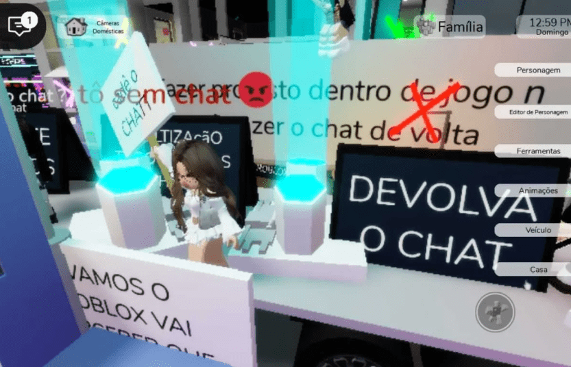Atualizações no Roblox provocam revolta entre crianças 4 criancas-pedem-o-retorno-do-chat-de-texto-e-voz-no-roblox-foto-reproducao-roblox-redes-sociais-tvt-news