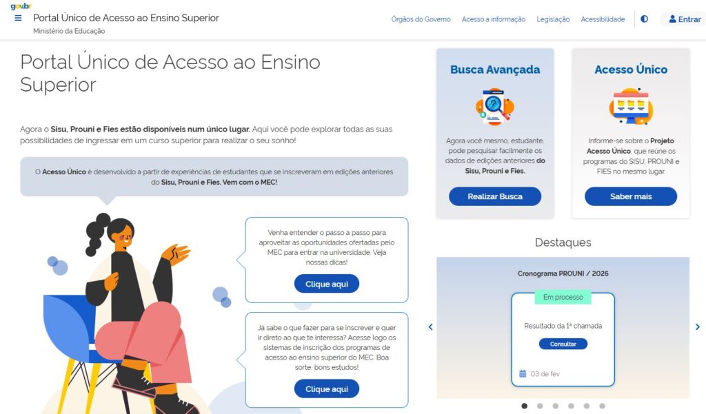 Resultado Prouni 2026 é divulgado pelo MEC; confira se você conquistou a bolsa 2 prouni-enem-acesso-ensino-superior-resultado-prouni-2026