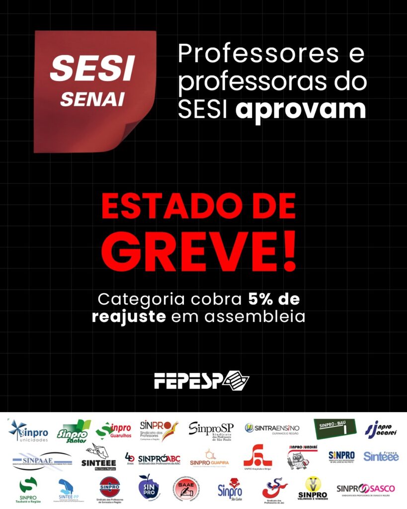 Professores do SESI entram em estado de greve 2 professores-do-sesi-entram-em-estado-de-greve-tvt-news