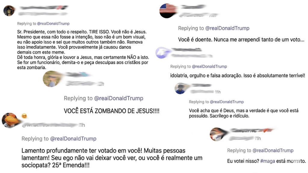 Trump apagou foto fingindo ser Jesus: "Pensei que era eu como médico" 3