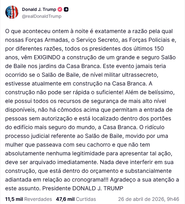 Trump-em-sua-rede-social-Truth-após-atentado-tvt-news