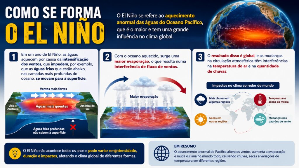El Niño de 2026 vai afetar o regime de chuvas no Brasil 1 el-nino