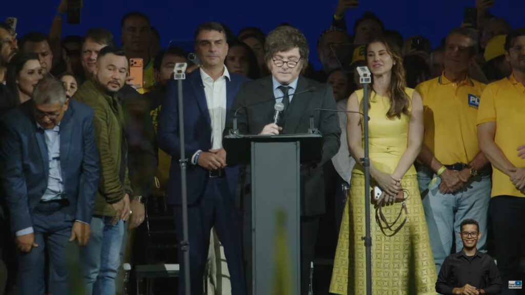 fundacao-anunciou-suspensao-de-assistencia-climatica-apos-declaracoes-do-presidente-javier-milei-durante-a-convencao-partidaria-do-pl-foto-reproducao-redes-sociais
