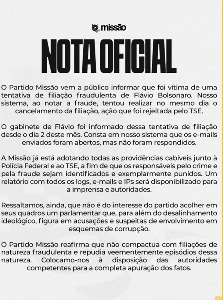 fraude-na-filiacao-ao-partido-missao-impede-flavio-bolsonaro-de-registrar-candidatura-a-presidencia-tvt-news