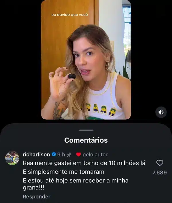 pf-e-acionada-para-investigar-transferencia-de-imovel-ligado-a-richarlison-e-flavio-bolsonaro-comentario-de-richarlison-sobre-a-mansao-que-perdeu-para-flavio-bolsonaro-reproducao-redes-sociais-tvt-news