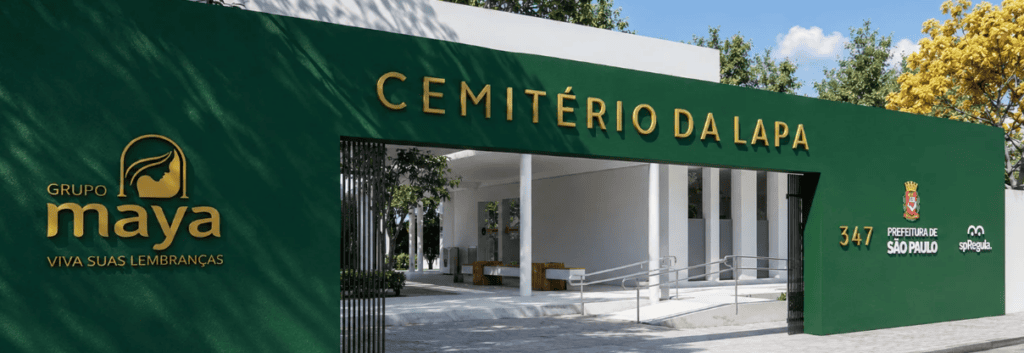 Dino vê “indícios de crimes” e manda PF investigar elo do Banco Master com cemitérios de SP 1 Grupo-Maya,-concessionária-que-administra-cinco-cemitérios-municipais-em-São-Paulo.---Foto:-Reprodução.-|-TVT-News