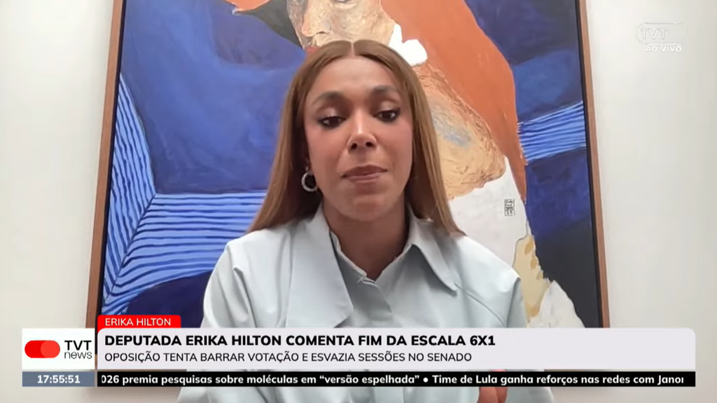 Erika Hilton na TVT 1