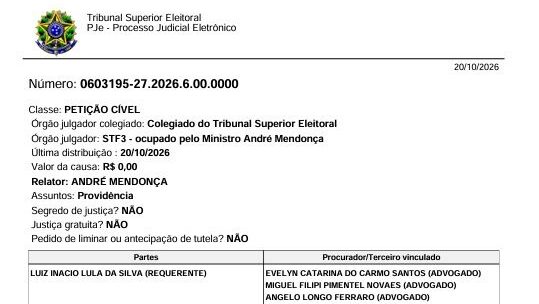 Lula protocola autorização no TSE para abrir sigilos e desafia Flávio Bolsonaro 1 documento-apresentado-ao-tse-preve-divulgacao-de-dados-bancarios-fiscais-e-telefonicos-dos-ultimos-oito-anos-do-presidente-e-de-familiares-iniciativa-depende-de-medida-equivalente-do-adversario-foto-reproducao
