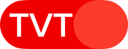 Logo TVT na cor vermelha com texto branco