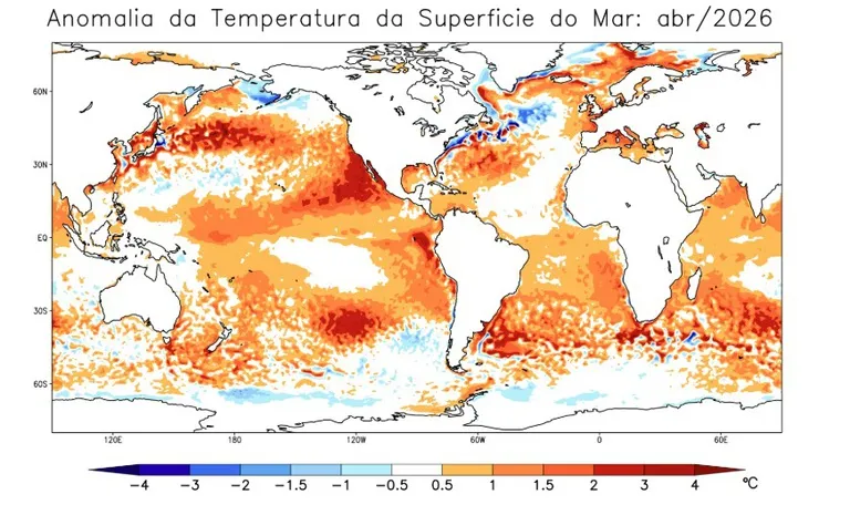 Combate ao Super El Niño prevê R$ 1,3 bilhão para preparação e resposta 1 mapeamento-indica-probabilidade-de-formacao-de-el-nino-no-segundo-semestre./-fonte-cptec/inpe-tvt-news