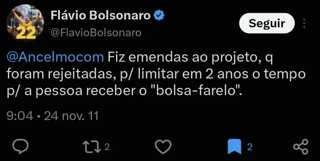 Flávio Bolsonaro quer prazo de 2 anos para desligar Bolsa Família e 2 milhões podem perder benefício 2
