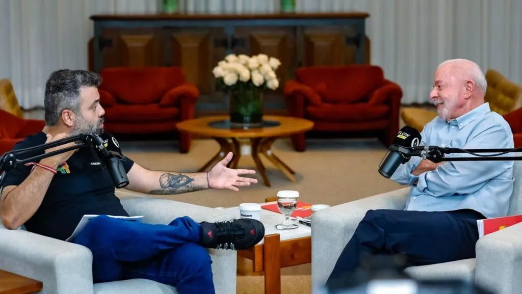 Quaest divulga pesquisa para presidente na véspera do primeiro turno 3 lula-no-flow-entrevista-debate-podcast-presidente-lula-entrevistado-flow
