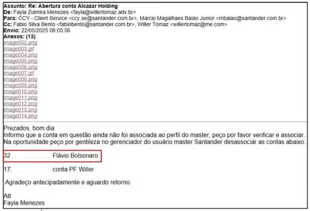 Flávio Bolsonaro era usuário master de conta ligada a jatinho usado por Vorcaro 1 flavio-bolsonaro-era-usuario-master-de-conta-ligada-a-jatinho-usado-em-viagem-com-vorcaro-email-funcionaria-willer-tomaz-para-banco-santander-menciona-divisao-de-conta-entre-advogado-e-flavio-bolsonaro-tvt-news